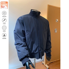 羽绒服夹克90白鸭绒飞行廓形冬季短款外套男5D1143-TP109不，男装夹克，电商A102