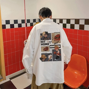 ！港风衬衫男短袖衬衣男上衣男秋季寸衫男大码CSX366-P35图片