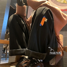 XZ616冬季新款毛呢面料银狐绒加绒加厚休闲裤TY444P65控78，男装休闲裤，星座512A（原616）
