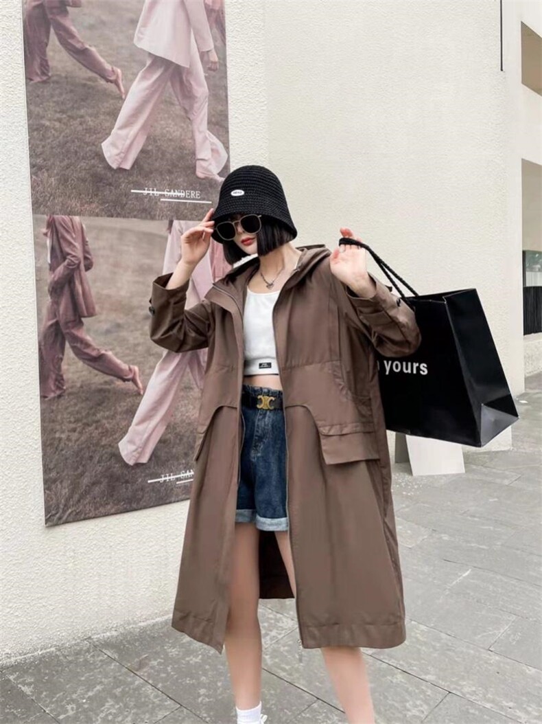 春装风衣，女装风衣，慕亿