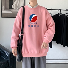 Y2462P38秋季男士bf宽松卫衣港风卫衣新款圆领韩版潮流衣服，男装卫衣，星座510A-1
