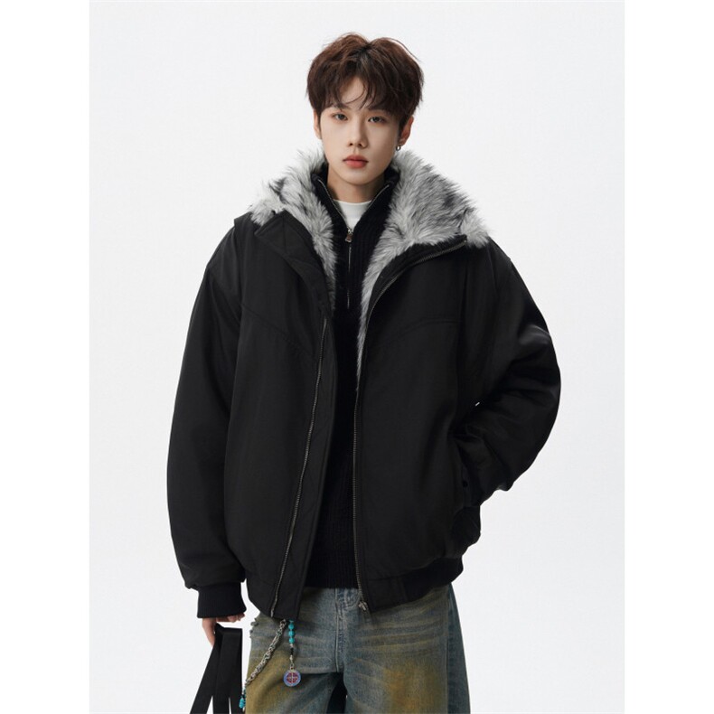1506-1/MS60261/P90潮牌冬季座山雕加厚立领棉服男美式复古情侣,男装棉衣,星座1506-1