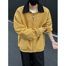 拼色翻领工装夹克男女秋冬季情侣装休闲宽松棒球服外套潮1116P70，男装夹克，星座410-2