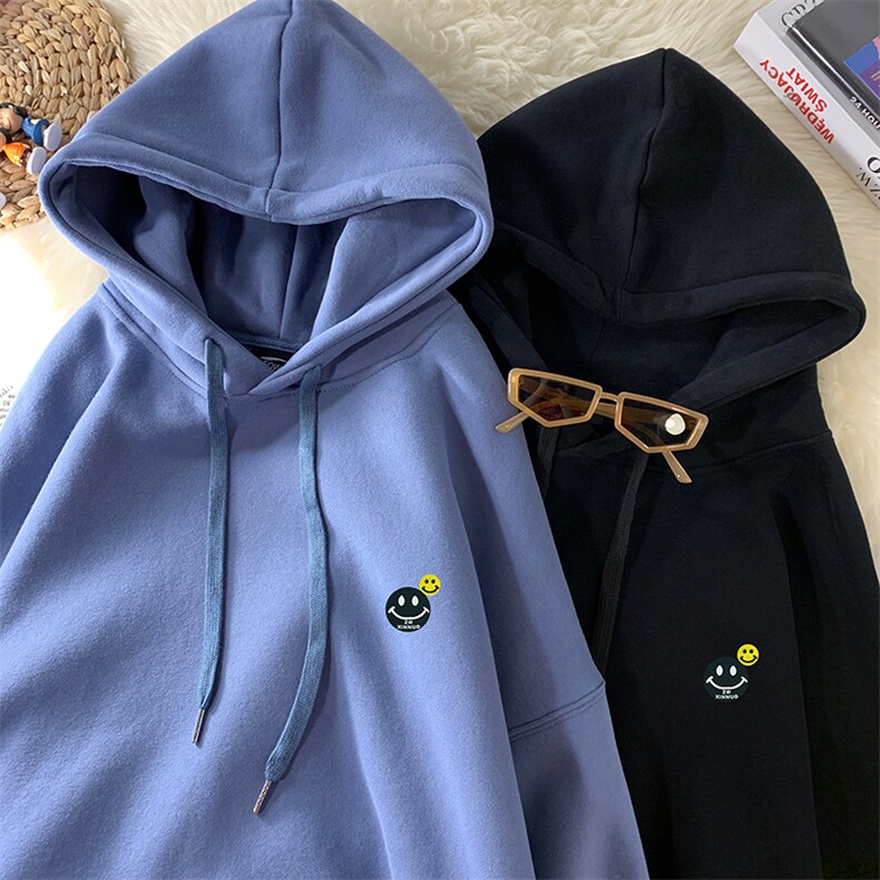 港风平铺小清新情侣男女卫衣连帽套头衫百搭小众WY305P45限58,男装卫衣,电商A089-1