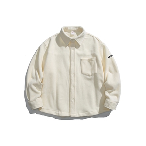 2025冬季新款男日系潮牌纯色加厚长袖衬衫宽松外套衬衣CS306-F79图片