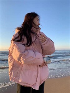 韩版面包羽绒服图片