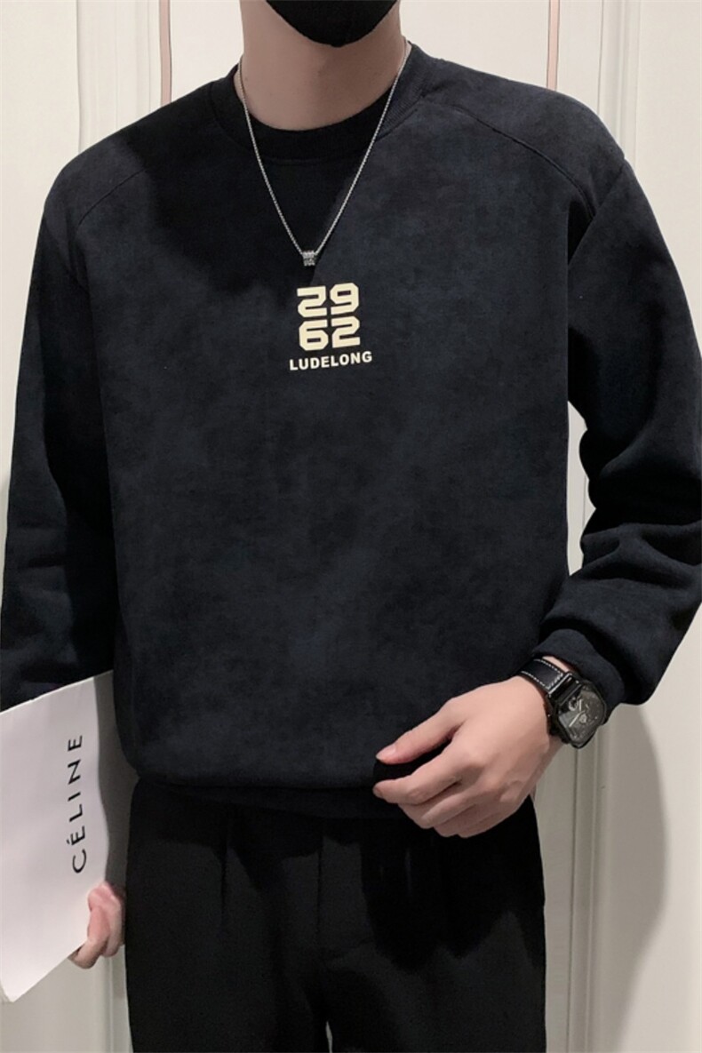 B340WY2767P6898店主风无头风冬季加绒卫衣男,男装卫衣,电商B340