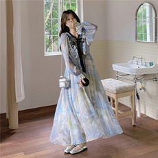 春季重工印花连衣裙C111-2605-P170-K278，女装连衣裙，2C111