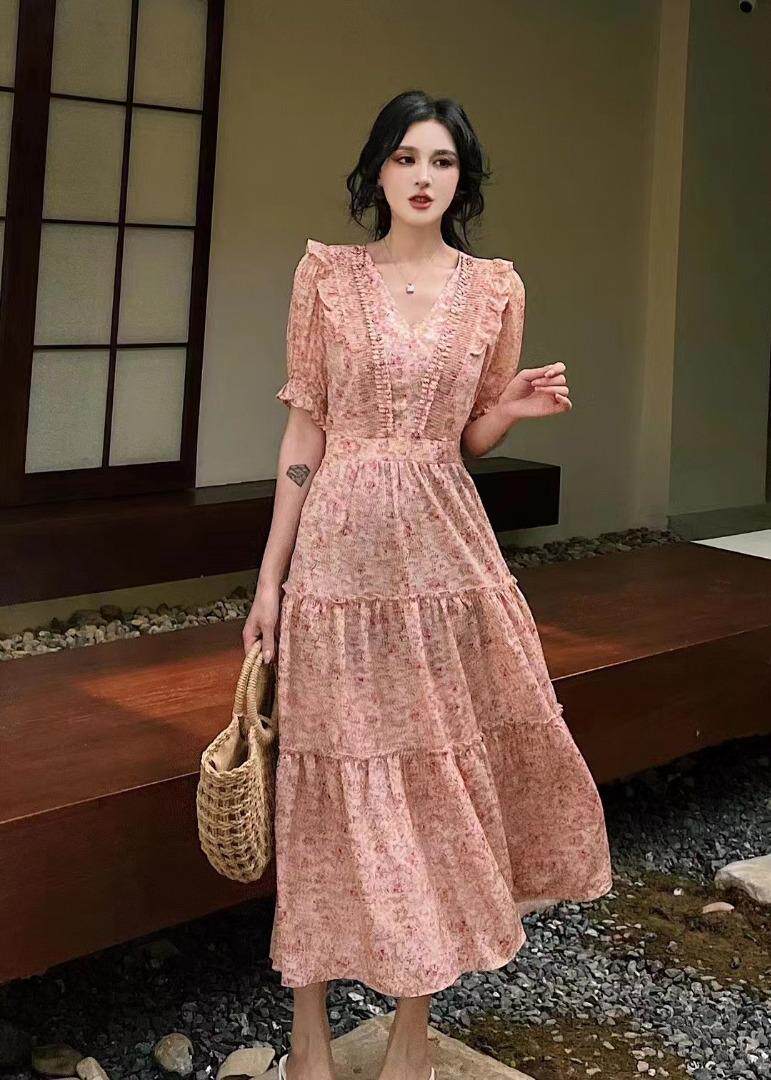 夏季新款碎花裙，其它，芳姿菲