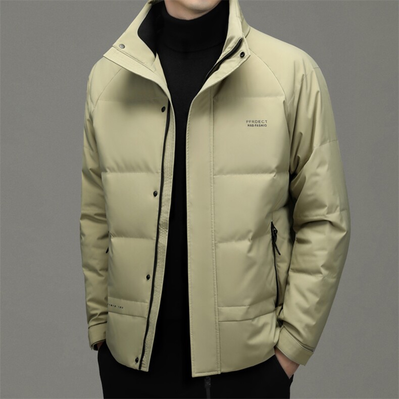 DF6857钱塘2020-2冬季厚款时尚休闲立领中年男士简约羽绒服P230,男装羽绒服,钱塘207-2