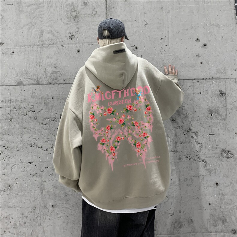 供抖音丶重磅高品棉350克排扣连帽蝴蝶卫衣LW6086-特p58控78,男装卫衣,星座508（原C305）