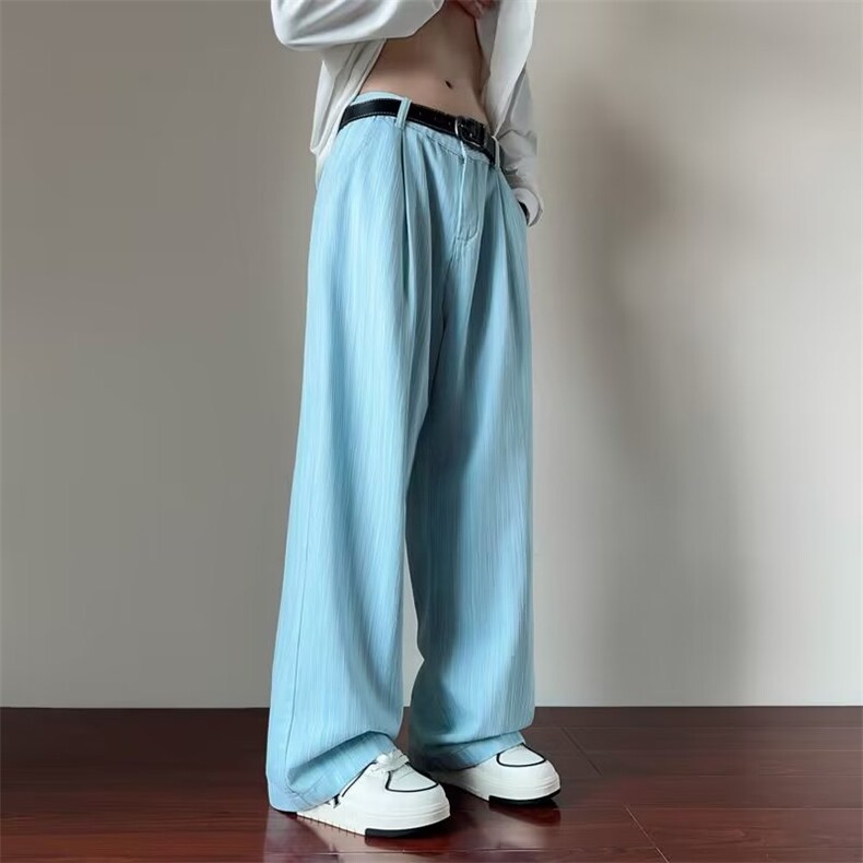 垂感阔腿直筒休闲裤女装2024年新款高腰显瘦长裤AK947-P65,男装休闲裤,星座1109-3