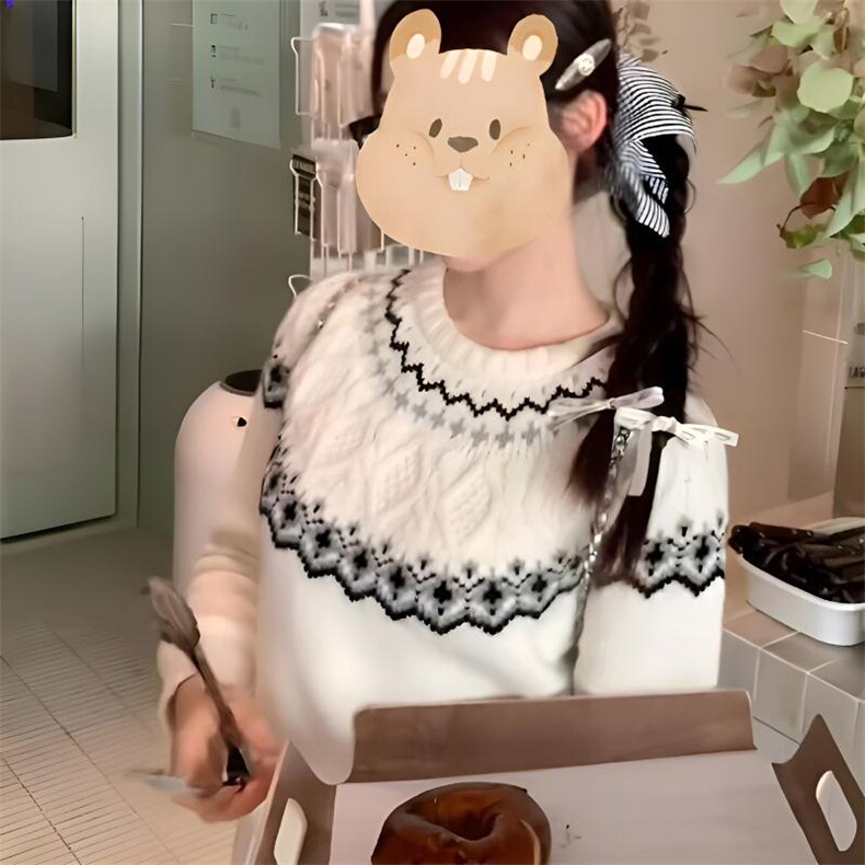 重磅秋冬装北极绒套头毛衣美式复古休闲慵懒风提花工艺针织衫外套,男装针织衫/毛衣,电商A486