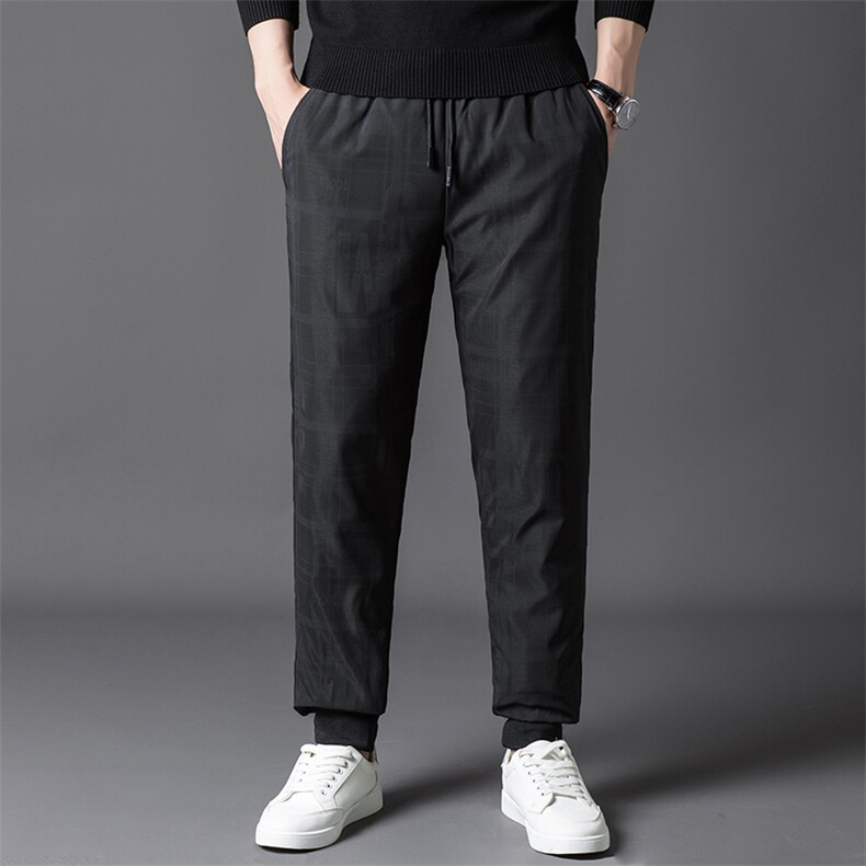 CAT9700钱塘2020-2商务休闲冬季厚款保暖中年男士羽绒裤P127，男装棉裤，钱塘207-2