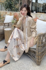 【现货】2026春装绸缎裙晕染西装1905-单裙P125K188套装P265K388，女装套装/套裙，2C332