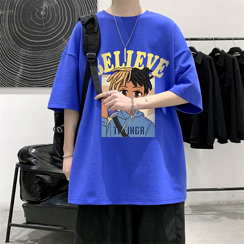纯棉短袖t恤男大码半袖打底衫宽松体恤衫DX17271-P20大皂风,男装T恤,电商A040