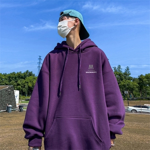 抖音得物供货 可提供视频 春装重磅美式宽松连帽卫衣DL2409图片