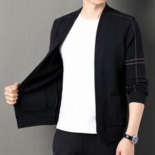 22秋季黄金貂毛开衫毛衣休闲针织外套男青年潮流夹克BL2629-P65，男装针织衫/毛衣，星座1105-3