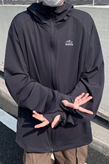 港风户外山地连帽开衫休闲上衣男宽松百搭防晒衣TF023-P38，男装防晒衣，电商D202-1