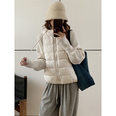 A595-P108冬季排骨棉服马甲棉衣假两件连帽毛衣抗起球上衣，男装针织衫/毛衣，星座911