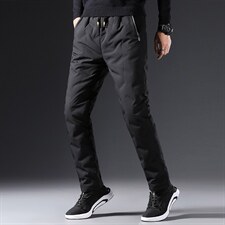 BAMJ-6601钱塘2020-2中年男士休闲商务简约冬季厚款羽绒裤P115，男装棉裤，钱塘207-2