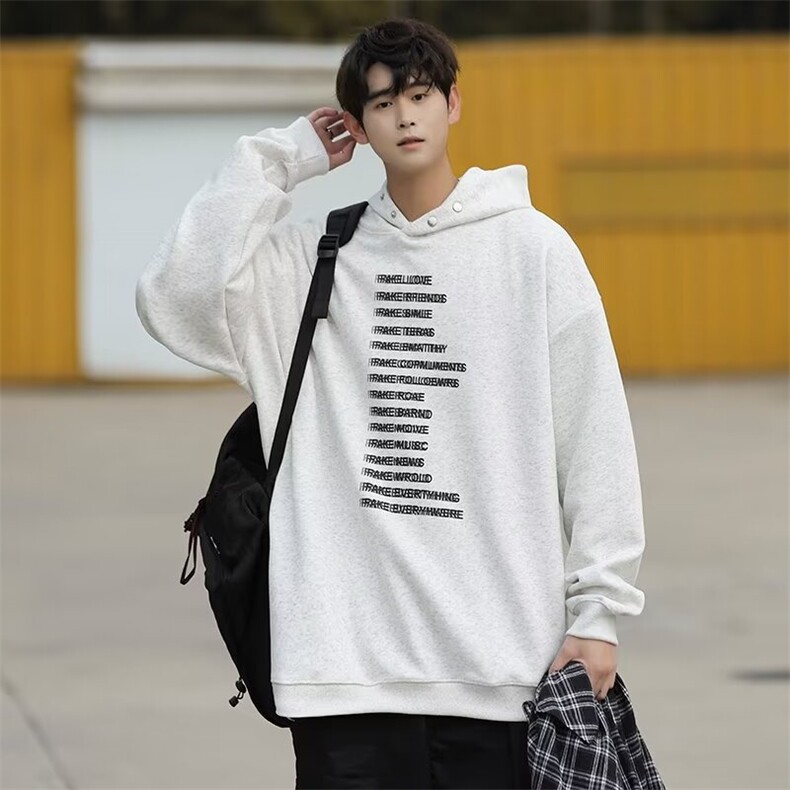 纯棉卫衣男潮ins港风潮流 YW15 P58图片