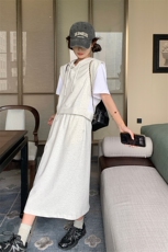 新款夏季休闲假两件套装女2C052-T88-P125-K178，女装套装/套裙，2C052