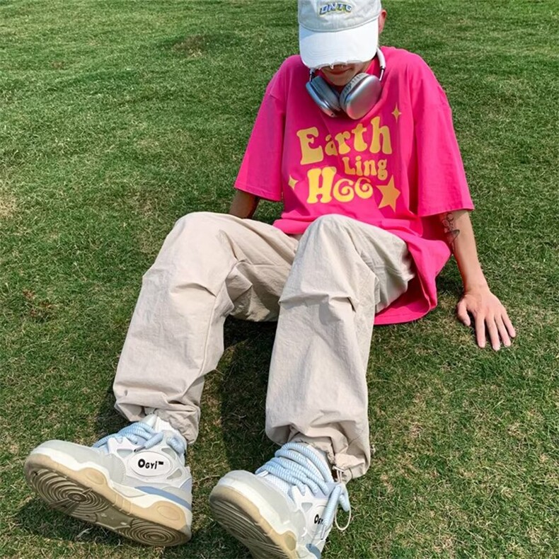 夏季休闲裤束脚男户外防水冲锋裤男痞帅直筒冲 KX1503图片
