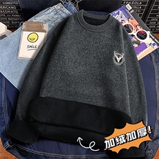 毛衣男加绒加厚一体绒卫衣秋冬天毛线针织衫7033-P28，男装针织衫/毛衣，星座1706