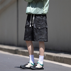 夏季工装短裤男ins潮牌休闲百搭潮流痞帅五分裤D0503-P50，男装牛仔裤，星座308B-2