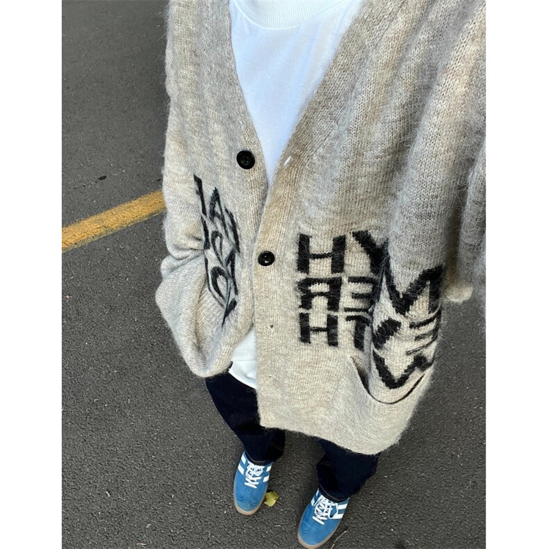 【有货】秋冬高级感慵懒风开衫毛衣男美式针织外套MY452CC-特P58,男装针织衫/毛衣,星座1007（原301D）