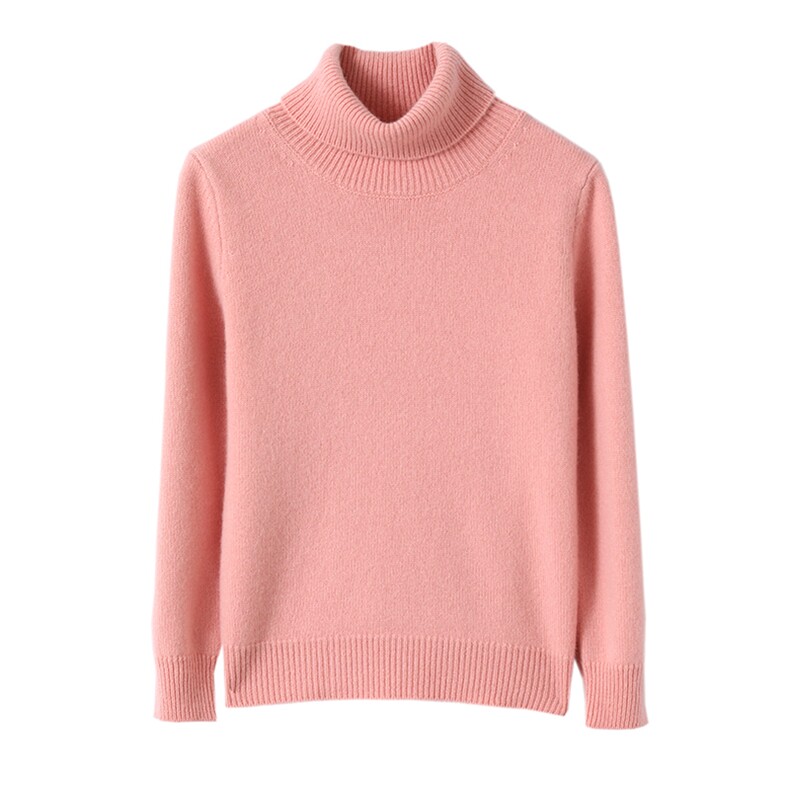 时尚儿童秋款高领羊绒衫舒适保暖简约百搭，童装毛衣，魁星羊绒