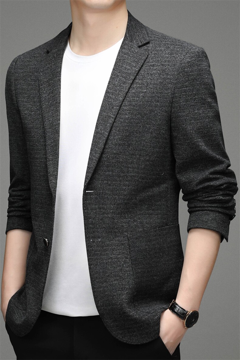 DJ3301钱塘2020-3新款商务休闲简约时尚中年男士西服外套P142,男装西服,钱塘207-3
