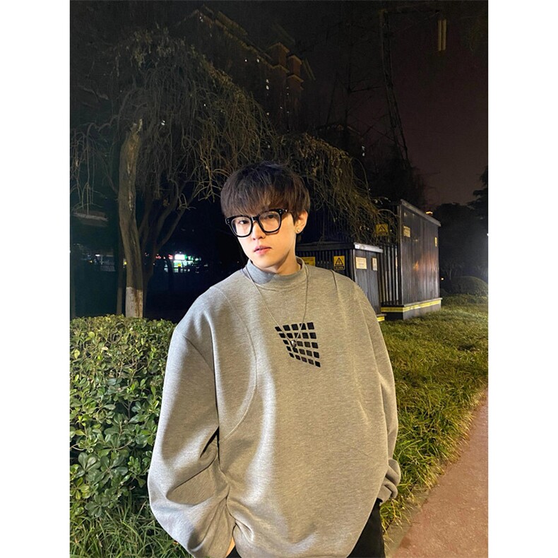 卫衣男款秋季痞帅高级感美式复古外套oversize套头衫,女装短外套,星座1116A（原606A-3）