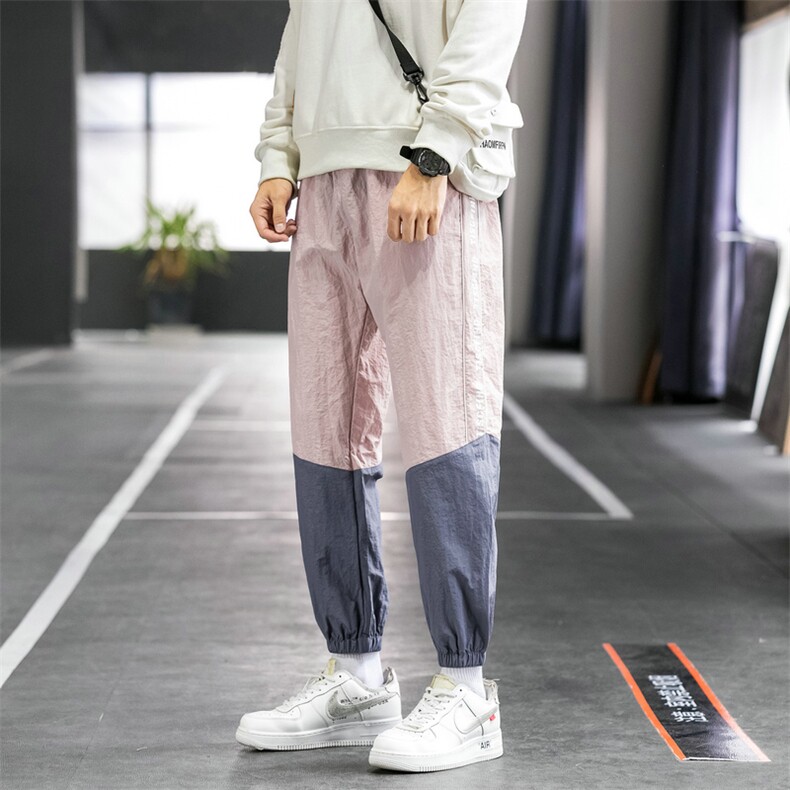 休闲裤男士长裤子秋季韩版潮流宽松百搭男生九分运动裤DS949T,男装休闲裤,电商A102