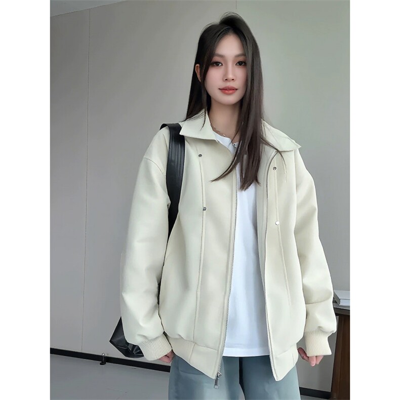 706-1-FF836-P75现货春季男士pu皮铆钉机车夹克外套翻领棒球服,男装夹克,星座706-1