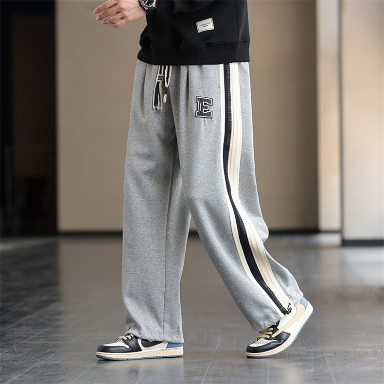 主推M-8XL 棉 秋季新款大码平脚潮流休闲卫裤 109-K611-P50图片