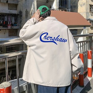 ！22秋季新款宽松大码港风c英文夹克外套JK1636-P50控68图片