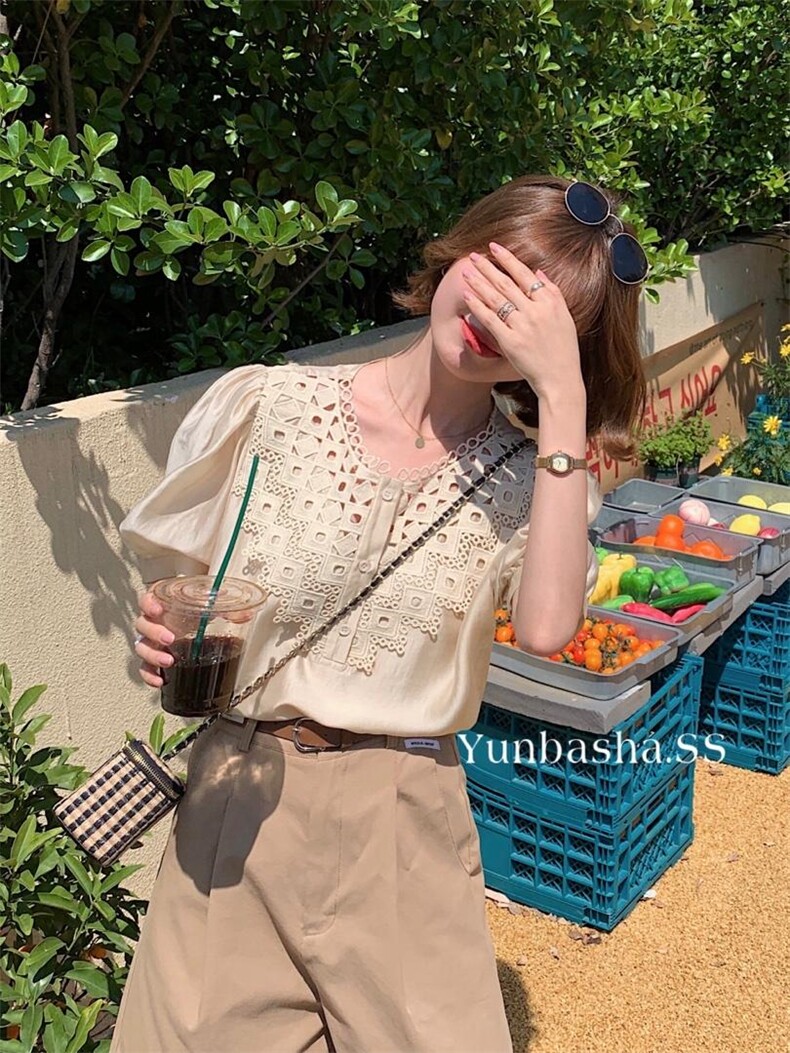 2022韵芭莎夏季新款镂空设计上衣，其它，韵芭莎