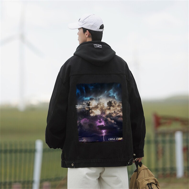 牛仔外套男春美式高街hiphop痞帅炸街夹克宽松潮牌上衣JK1042-P88,男装工装外套,星座1103-3