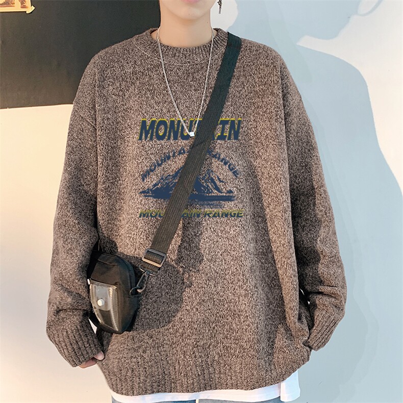 2023秋冬男士品质圆领毛衣百搭潮流加厚针织衫上衣M216P45,男装针织衫/毛衣,电商B220