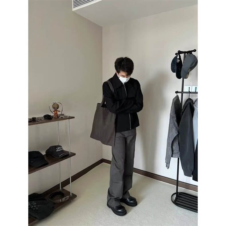 短款男外套美式潮牌正肩行政夹克翻领棒球服513AJK2398P63,男装夹克,星座513A