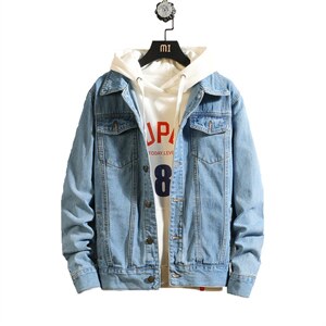 2025春季新款牛仔外套男夹克牛仔衣M-5XL三色801-P50，男装工装外套，电商B223（原星座515-1）