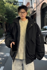 棉服男冬季新款港风宽松连帽棉衣MF9006-P90，男装棉衣，星座214-3