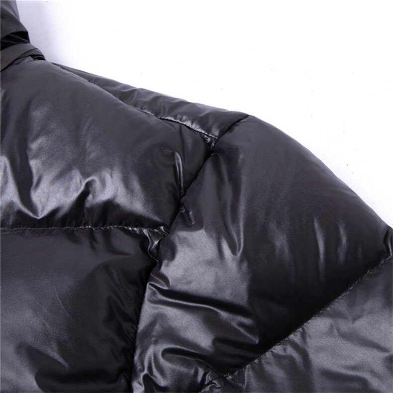 YT5201冬季男士黑金羽绒服外套可脱卸帽子中长款修身灰鸭绒,男装羽绒服,电商B360