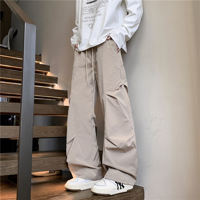 秋冬休闲裤男弯刀裤直筒工装裤运动裤K10183H-加厚22加绒25,男装工装外套,电商A099