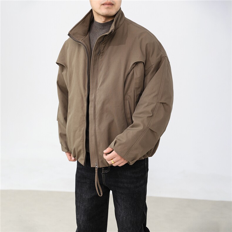 冬季店主风男士外套轻熟宽松保暖加厚棉服羽绒服A236-639-P160图片