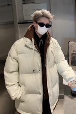 冬季棉服新款D4134-TP75不百搭宽松男女可穿假两件撞色棉衣，男装棉衣，电商A102