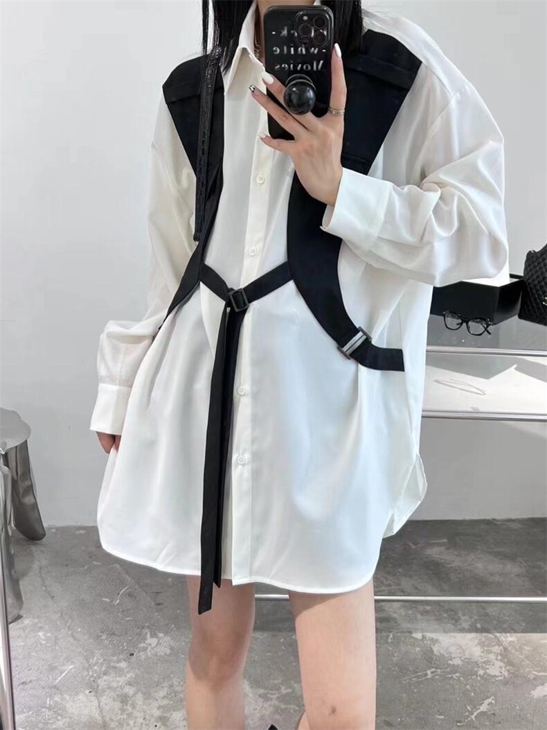 高级感衬衣假两件，其它，玩美