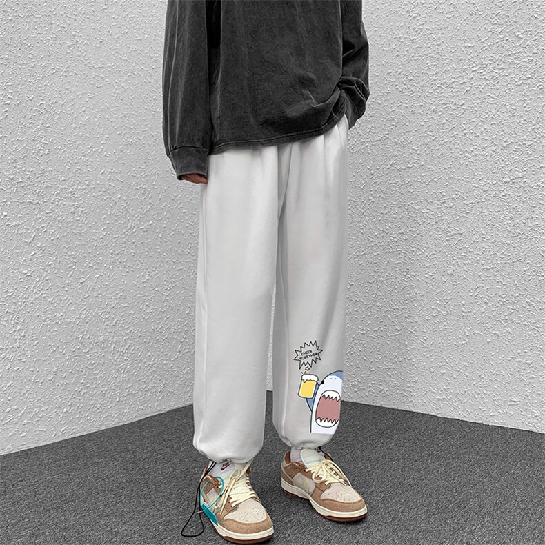 K13137-P35加绒-P45可束脚加厚加绒运动裤男大码宽松直筒卫裤男,男装休闲裤,电商A040
